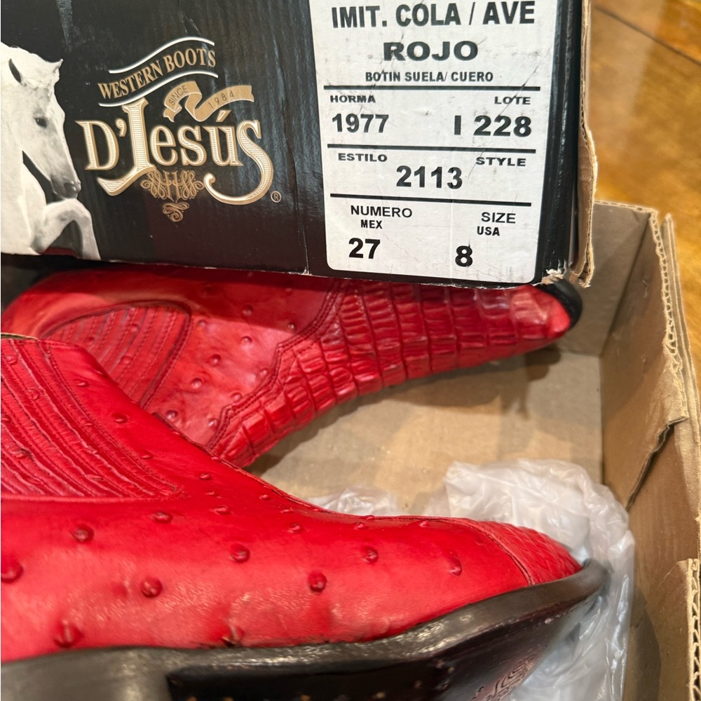 Men's Red Western Boots